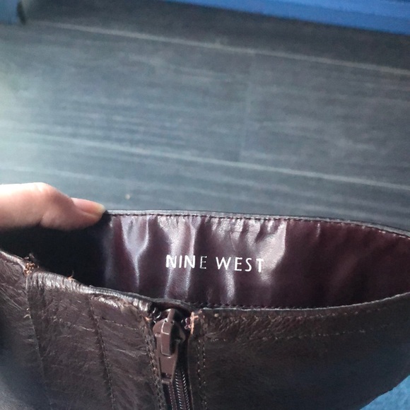 4” Nine West Leather Boots- Size 8 1/2 - Picture 5 of 6